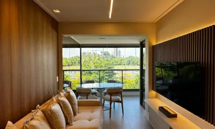 Apartamento a venda em ondina com 2 quartos mobiliado com vista avenida no beach class