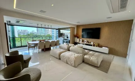 Apartamento a venda em alphaville 1 com 3 suites varanda gourmet no haus residence
