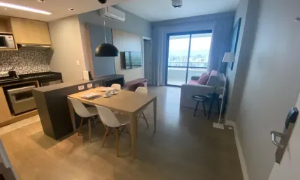 Apartamento a venda no mondial caminho das árvores quarto e sala mobiliado