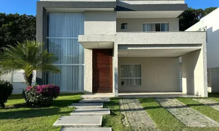Casa a venda em alphaville litoral norte 3 com 4 quartos nova piscina e área gourmet