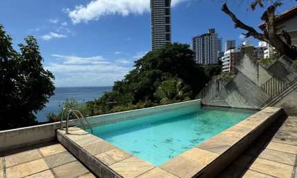 Casa a venda na ladeira da barra com 4 suites piscina e vista mar