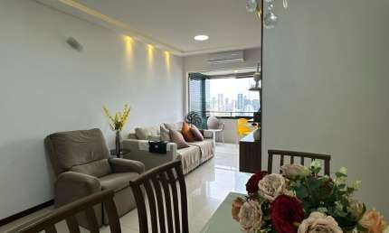 Apartamento a venda em armação com 3 quartos dependencia armarios e 2 vagas