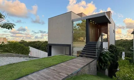 Casa a venda em alphaville litoral norte 2 com 3 quartos e mobiliada