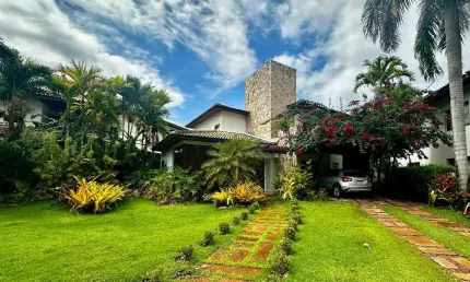 Casa a venda no condominio porto busca vida resort com 4 suites mobiliada