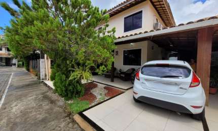 Casa a venda em piatã com 4 quartos área gourmet no condominio praia ville