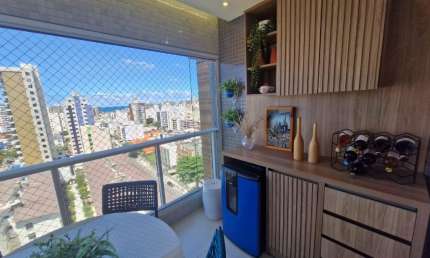 Apartamento a venda no costa azul com 3 quartos varanda gourmet e reformado no domun