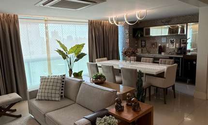 Apartamento a venda no caminho das árvores com 4 quartos mobiliado e varanda gourmet
