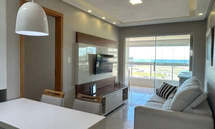Apartamento a venda em armação quarto e sala mobiliado e vista mar