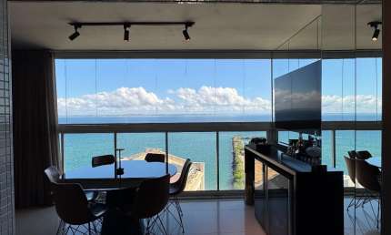 Apartamento a venda no cloc marina quarto e sala vista mar e alto luxo