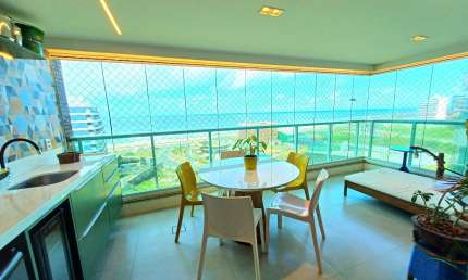 Apartamento a venda em armação no paradise 3 quartos reformado e vista mar
