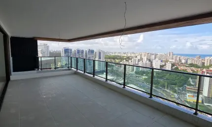 Apartamento a venda no caminho das árvores com 4 suites andar alto no belvedere hill