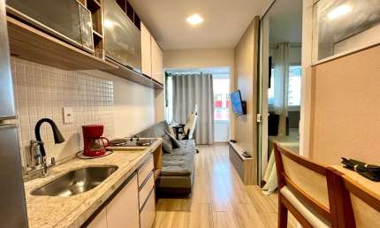 Apartamento a venda no smart pituba 1 quarto mobiliado e vista mar