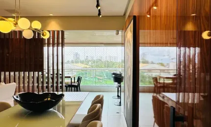 Apartamento a venda em patamares no colina A com 3 quartos varanda gourmet e mobiliado