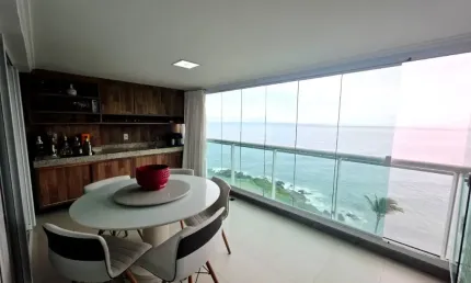 Apartamento a venda no costa espana com 2 quartos vista mar e varanda gourmet