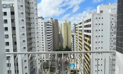 Apartamento a venda na pituba com 3 quartos nascente no residencial torres
