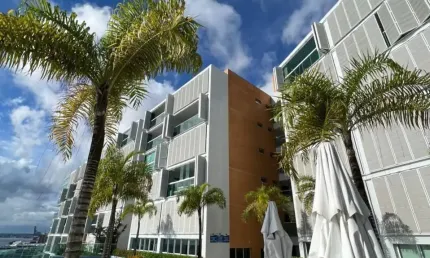 Apartamento a venda no cloc marina quarto e sala com vista mar