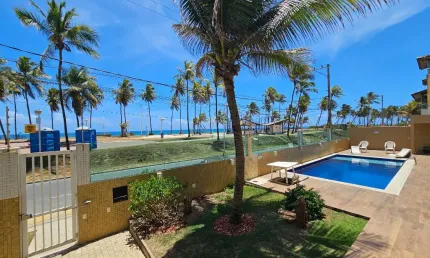 Apartamento a venda em stella maris quarto e sala em condomínio frente mar no inba maris