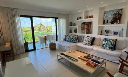 Apartamento a venda no iberostar praia do forte com 2 quartos vista mar no mediterraneo