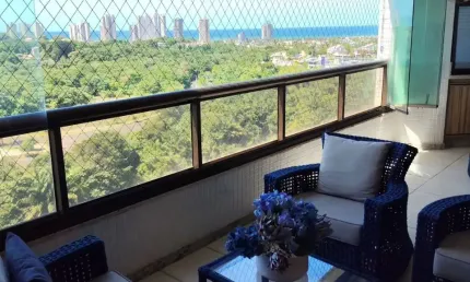 Apartamento a venda no lumno greenville com 4 suites vista mar em patamares