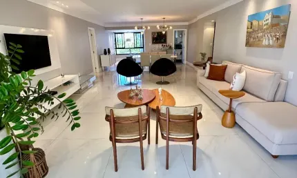 Apartamento a venda no pituba ville com 4 suites reformado e nascente