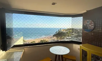 Apartamento a venda no rio vermelho com 3 quartos vista mar e 2 vagas soltas