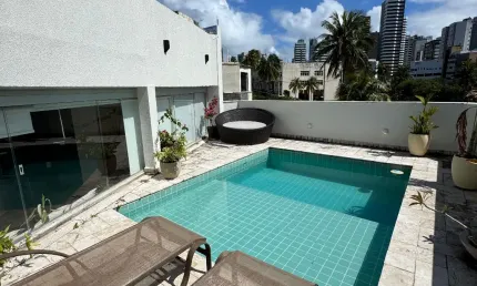 Cobertura a venda em ondina com 3 suites reformada piscina e área gourmet privativa