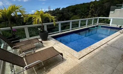 Casa a venda em alphaville 2 salvador com 5 suites mobiliada piscina e área gourmet