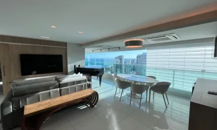 Apartamento a venda na barra com 3 suites vista mar no laura maria guimarães