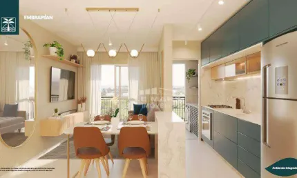 Apartamento a venda no Ítalo Residencial Clube, 3 quartos, 1 vaga, no bairro Jardim Abaeté em Piracicaba – SP