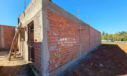 Casa em construção a venda, 2 quartos, 1 suíte, 2 vagas no loteamento bela vida em saltinho - sp