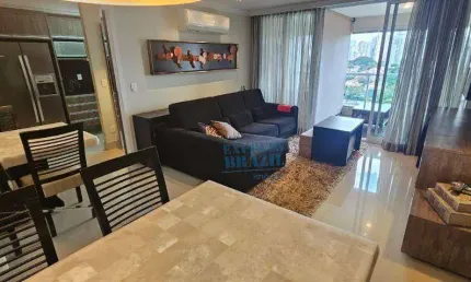 Apartamento mobiliado com 1 suíte, 67m² -para venda ou locação no Brooklin