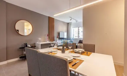 Apartamento mobiliado, 76m², 2 dormitórios com ar-condicionado, 1 vaga de garage - para alugar na Vila Olímpia - Agende sua visita!!