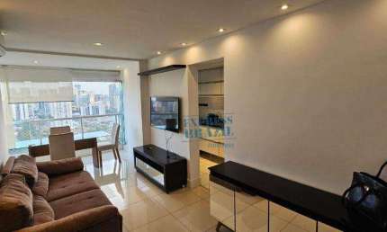 Apartamento mobiliado, com 45m² e 1 dormitório para alugar no Brooklin - Agende sua visita!!