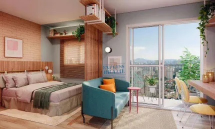Studio mobiliado com 24m² à venda na Vila Olímpia - Agende sua visita!
