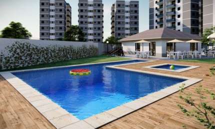 Venda de Apartamento de 2 Quartos na Olaria José Benedito, Guaratinguetá-SP, com 53,80m² e 1 Vaga de Garagem