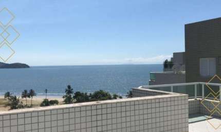 Cobertura de luxo no Indaiá, Caraguatatuba-SP: 3 quartos, 2 suítes, 2 salas, 3 banheiros, 2 vagas, 168,84 m².