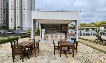 Apartamento à venda em Hortolândia-SP, Loteamento Adventista Campineiro: 2 quartos, 1 suíte, 1 sala, 2 banheiros, garagem, 52,71 m²!