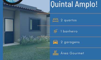 Casa em Condomínio à Venda em Santa Bárbara D'oeste-SP, Jardim Barão: 2 Quartos, 2 Salas, 1 Banheiro, 2 Vagas, 56m².