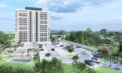 Apartamento à venda em Lorena-SP, 2 quartos, 2 salas, 1 banheiro, 1 vaga, 57,46 m² na Cidade Industrial.