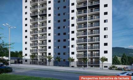 Apartamento à venda em Guaratinguetá-SP no Jardim do Vale: 2 quartos, 2 salas, 1 banheiro e garagem!