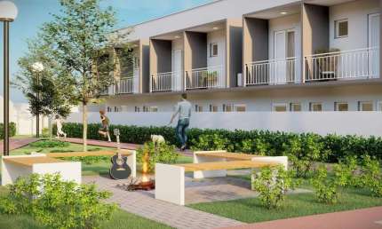 Casa em Condomínio à Venda em Guaratinguetá-SP, Bairro Santa Luzia: 2 Quartos, 2 Salas, 1 Banheiro, 1 Vaga, 75,50 m²!