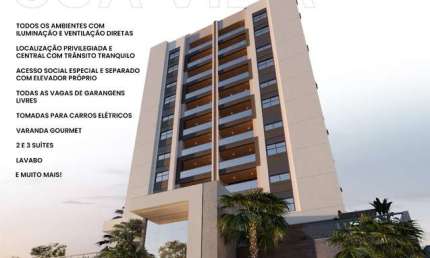 Apartamento de Luxo no Centro de Araras-SP: 2 quartos, 2 suítes, 2 salas, 3 banheiros, 2 vagas de garagem, 99,65m². Venha conferir!