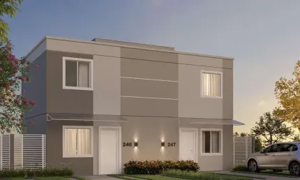 Botaniq Home Casa Sobrado 60m2 2 Dorms, 2 Banheiros, Sala TV e Jantar,  Cozinha, 1 OU 2 Vagas, Quintal, Lazer Completo Sem Piscina