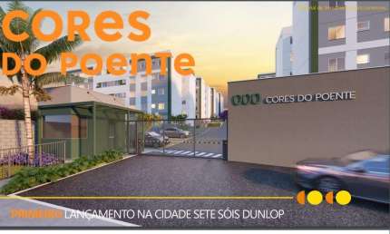 Lançamento Parque das Cores Aptos 40,82m2 2 Dorms, Sala, Cozinha, Banheiro, 1 Vaga, Lazer Completo