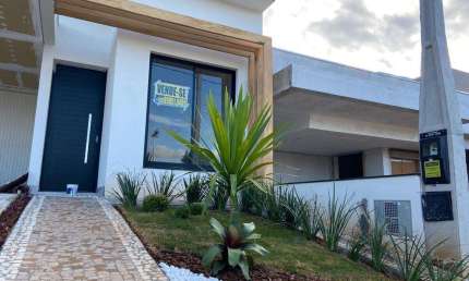 Casa Térrea 154,54m2 3 Dorms 1 Suíte, Sala, Copa Integrada com a Cozinha e uma bela ilha em mármore preto São Gabriel, 02 Banheiros com cubas esculpid