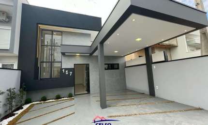 Casa Térrea 125m2 3 Dorms 1 Suíte c/Closet Planejado, 1 Vaga Coberta e 1 Descoberta, Cozinha equipada com armários planejados e moderno Cooktop, garan
