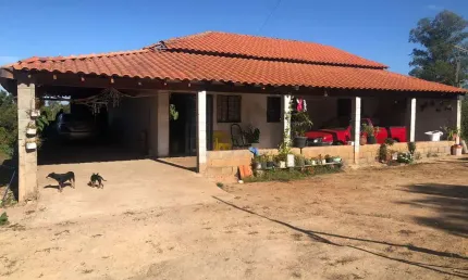 Chácara 6000m2, casa sede com 220m2, 3 dormitórios, 2 banheiros, 3 vagas cobertas, varanda, área gourmet, cozinha americana, ótima localização