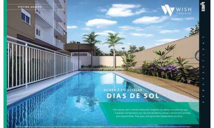 Breve Lançamento Wish Taquaral, Apartamentos de 56m2 e 75m2, 2 ou 3 Dormitórios, 1 Suíte, Varanda Gourmet, Cozinha Americana, Lazer Completo
