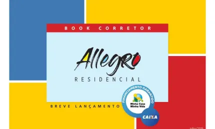 Breve lançamento allegro residencial, apartamentos de 39,21m2 a 50m2, 2 dormitórios, 1 vaga, cozinha americana, área de lazer completa
