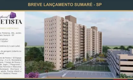 Residencial ametista aptos 51,83m2 e 53,69m2, área de lazer completa, edificio garagem